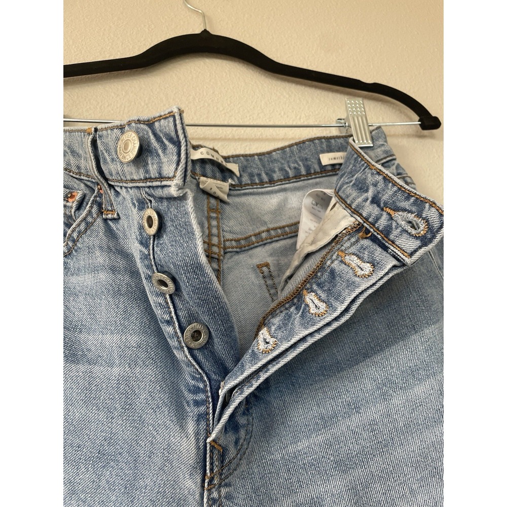 Comune Aberdeen Thrift Straight Fit Jeans‎ Women's Size 27 Button Fly Distressed - Picture 7 of 15